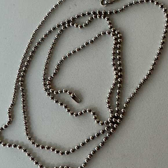STERLING SILVER - 2mm ball chain - 30" long - Picture 1 of 4